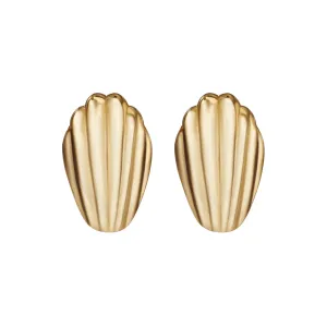 Madeleine Cookie Gold Stud Earrings