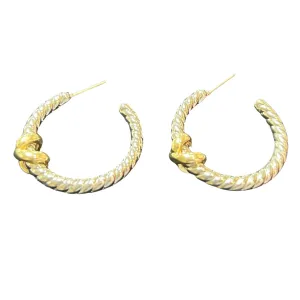 Medium Twisted Hoops