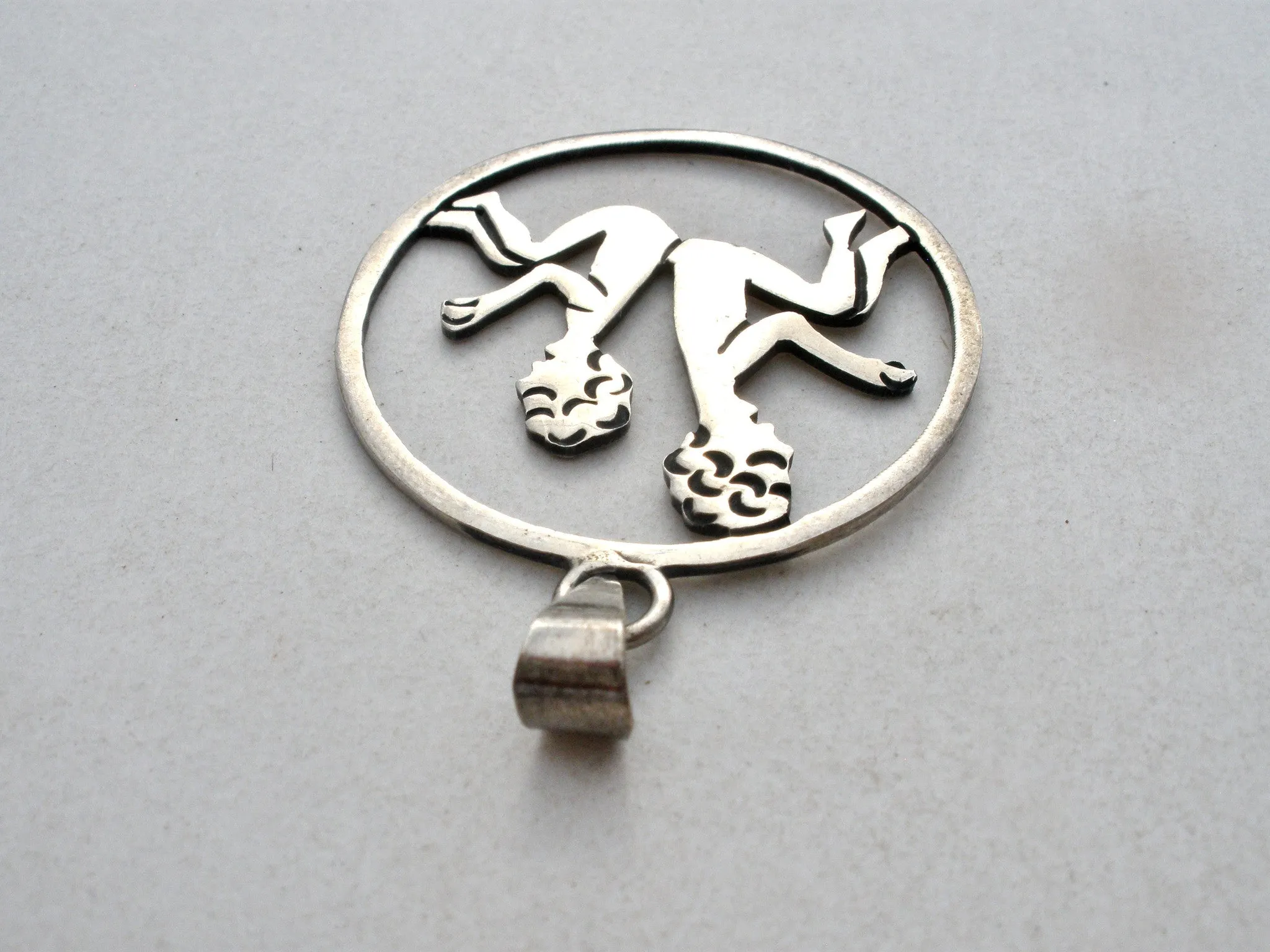 Mexican Gemini Twins Pendant Sterling Silver