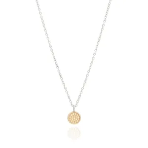 Mini Circle Necklace 16-18" in Gold/Silver