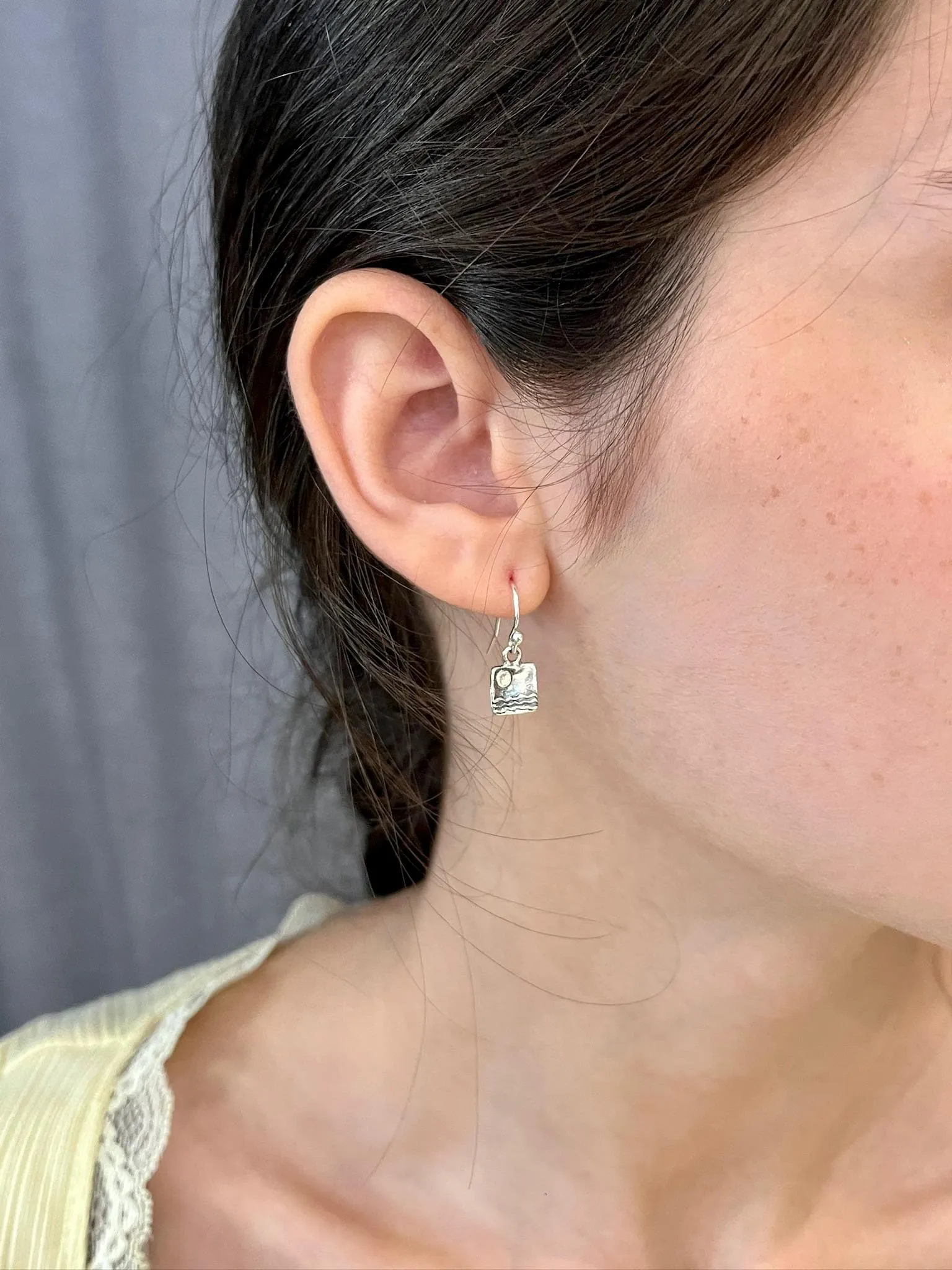 Moon Over Water Earrings