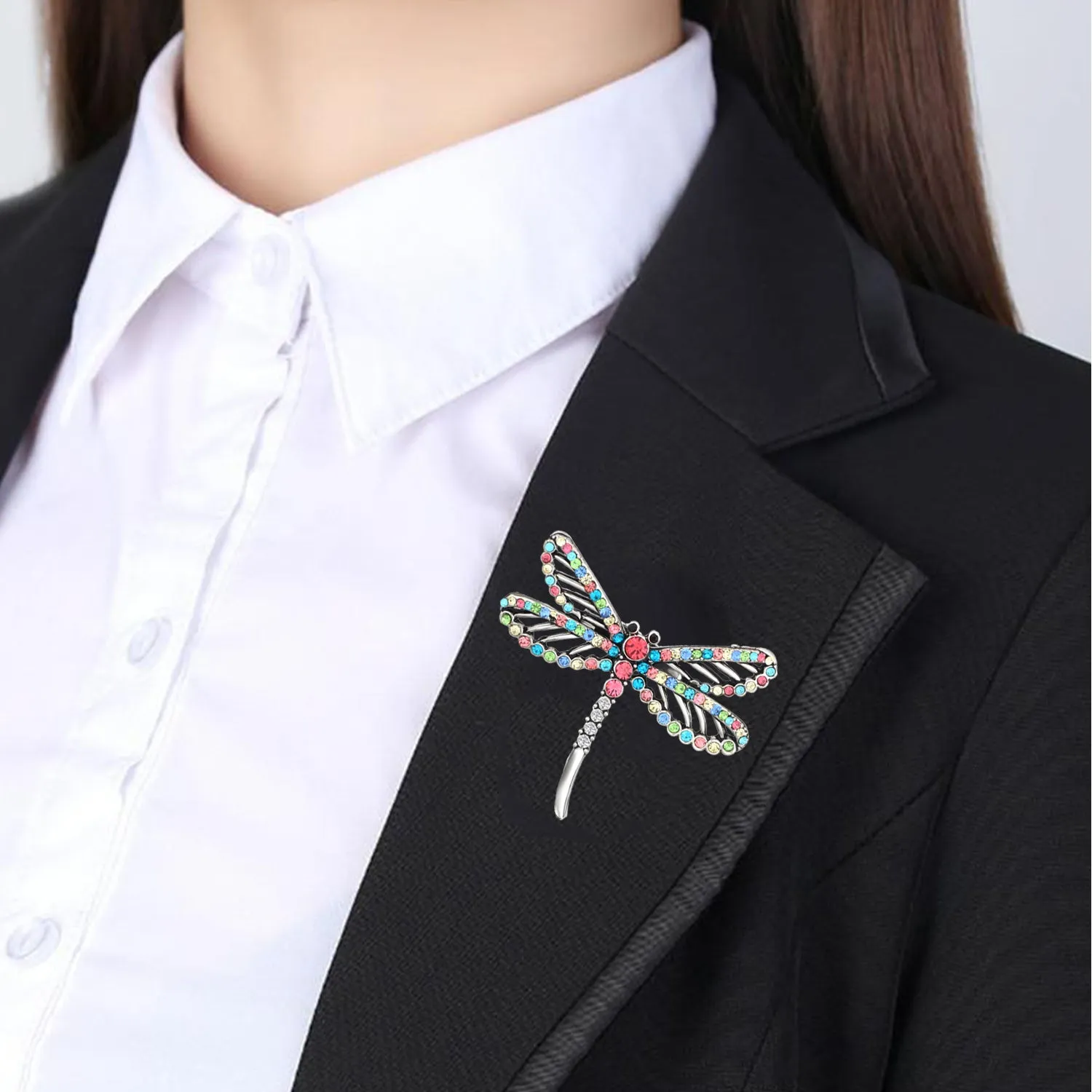 Multi Color Butterfly Brooch