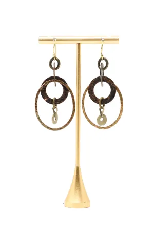 Mya Lambrecht Brass Rings Earrings