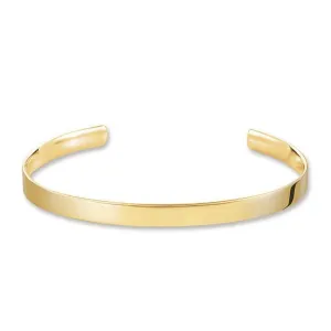 Narrow Engravable Cuff Bracelet Gold