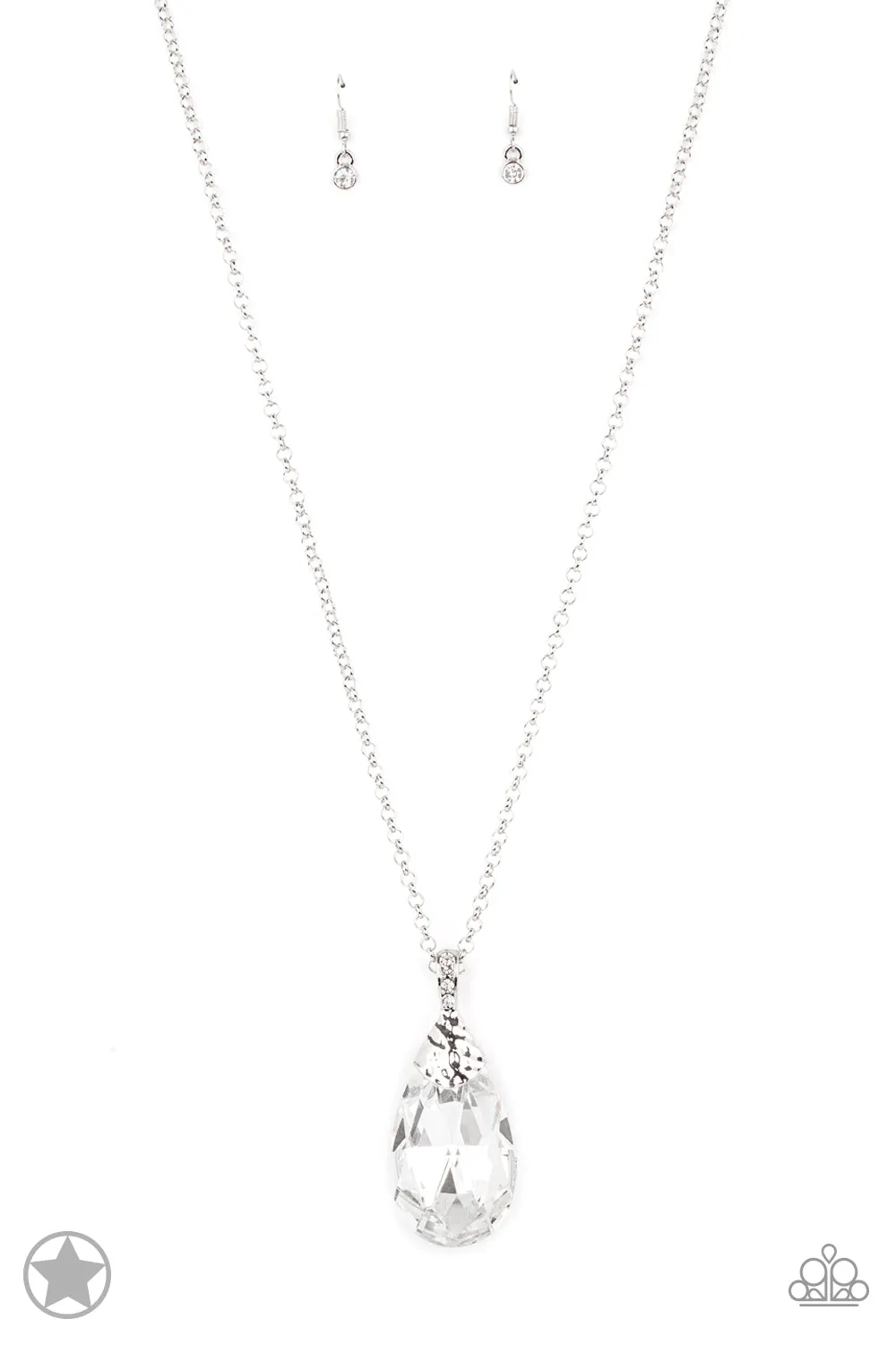 Necklaces Spellbinding Sparkle - White Blockbuster