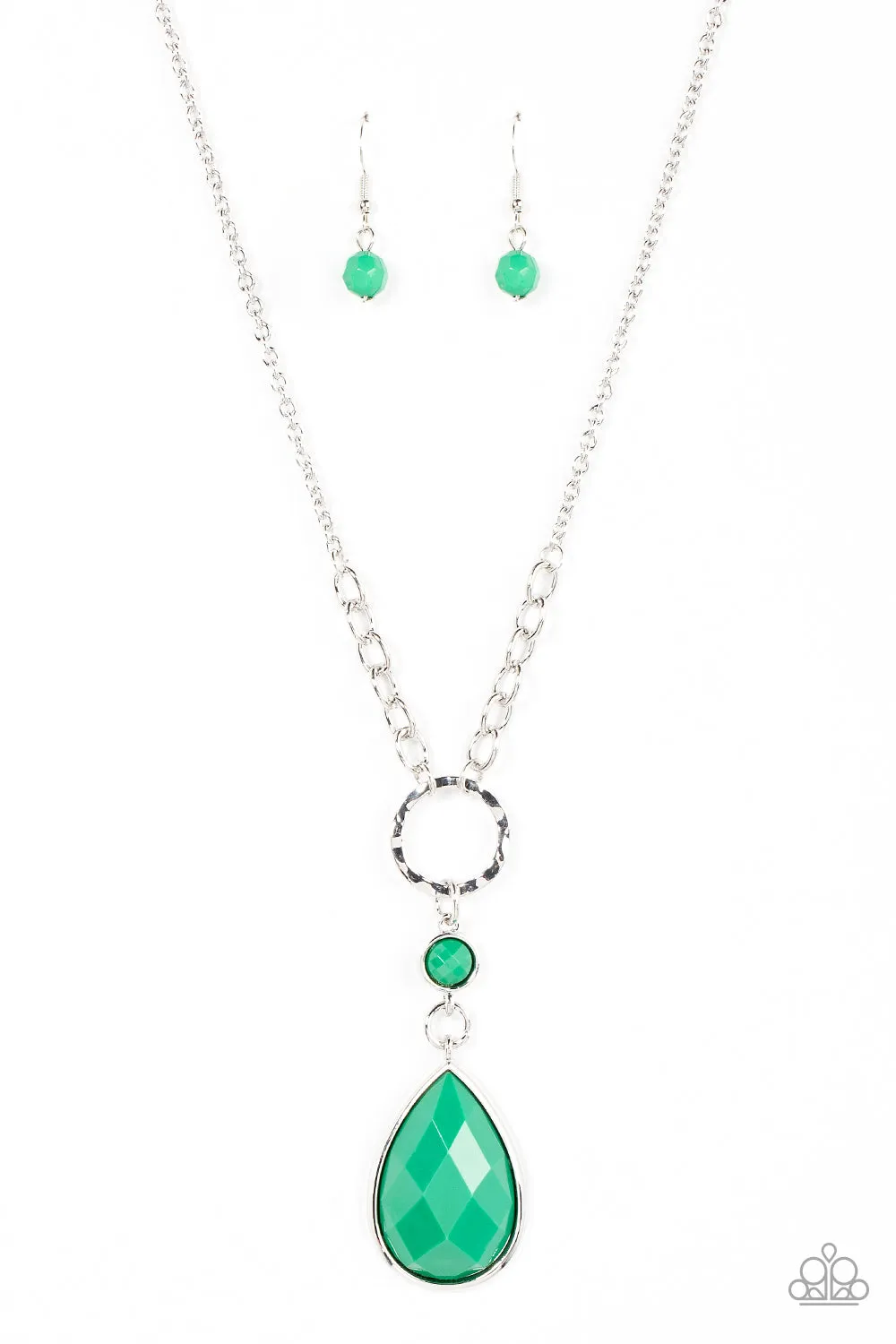 Necklaces Valley Girl Glamour - Green N2087