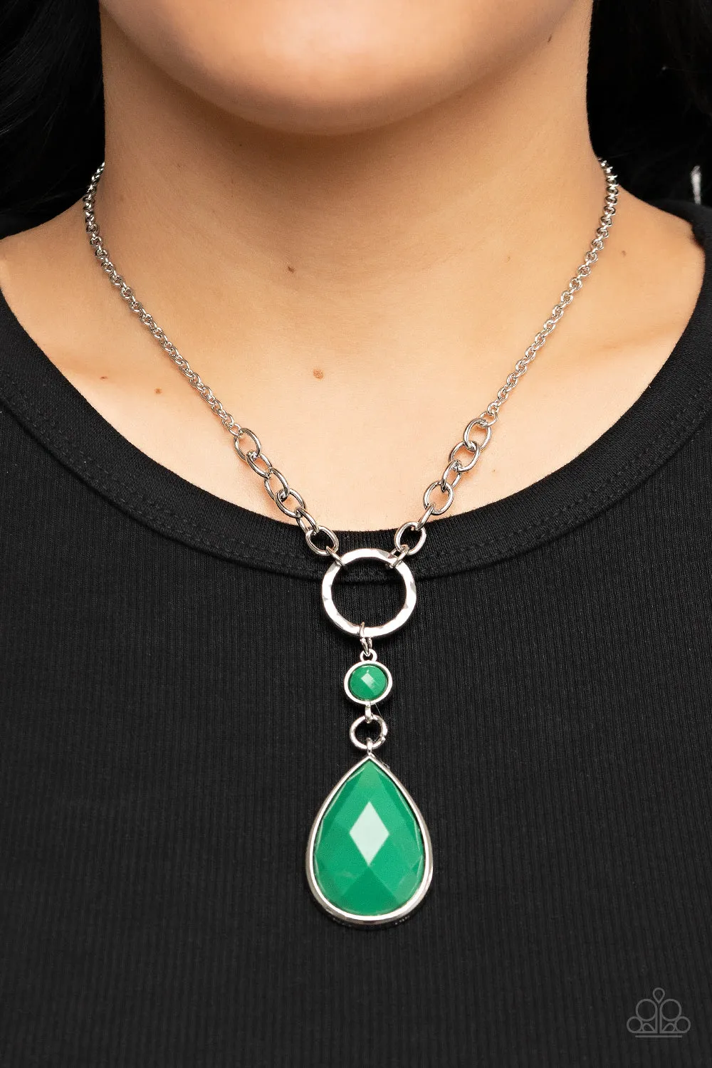 Necklaces Valley Girl Glamour - Green N2087