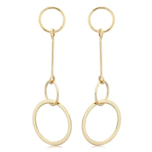 Open Circle Dangle Earrings