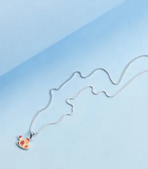 Orange Fish Necklace (Silver)