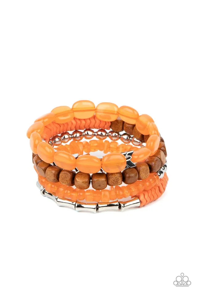 Paparazzi Bracelet ~ Outdoor Retreat - Orange