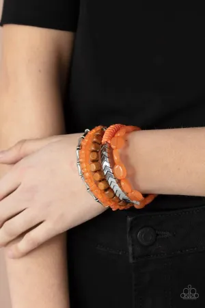 Paparazzi Bracelet ~ Outdoor Retreat - Orange