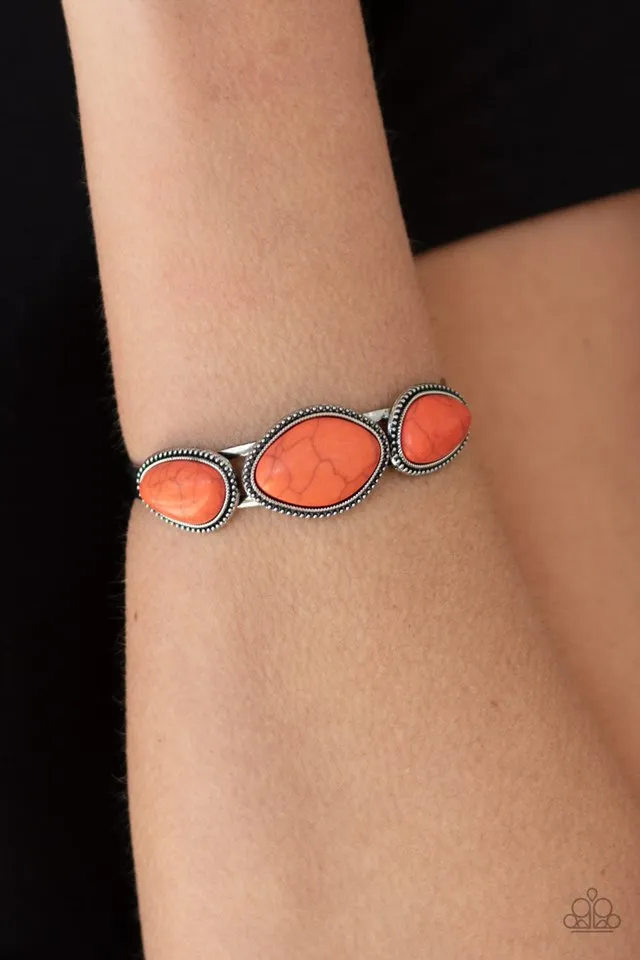 Paparazzi Bracelet ~ Stone Solace - Orange