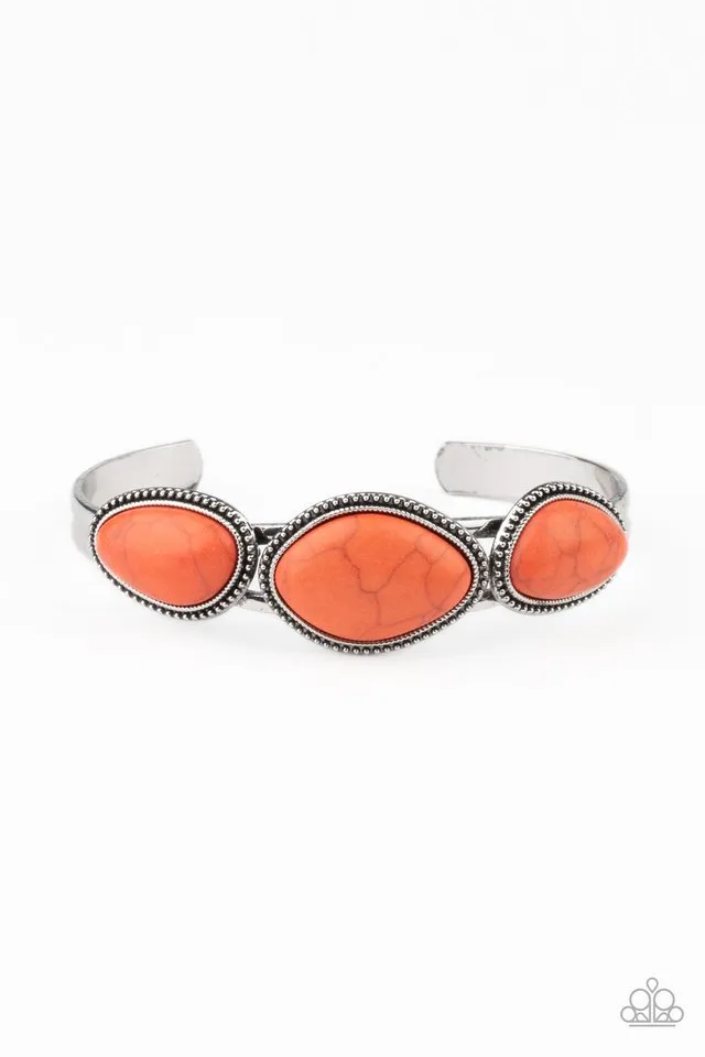 Paparazzi Bracelet ~ Stone Solace - Orange