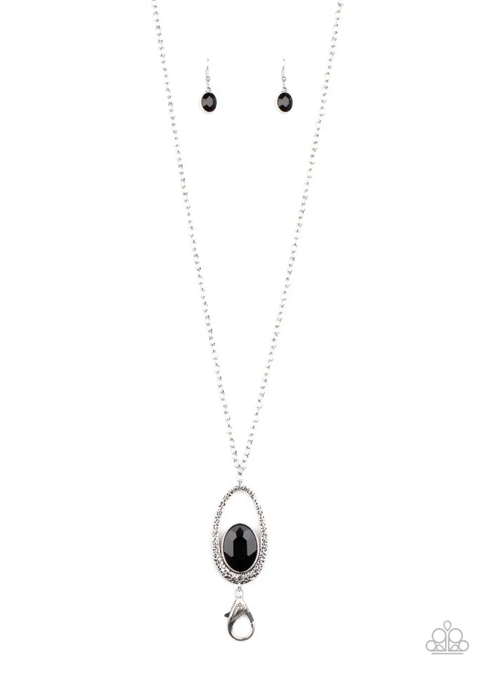 Paparazzi Necklace ~ Mon-YOU-mental Moment - Black