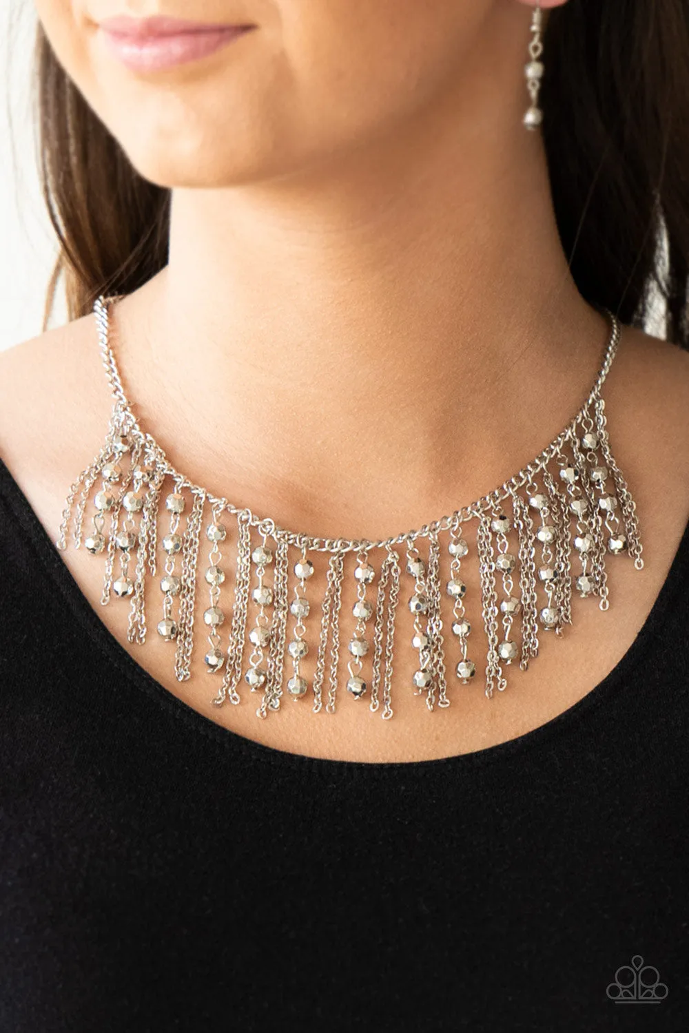 PAPARAZZI Rebel Remix - Silver Necklace