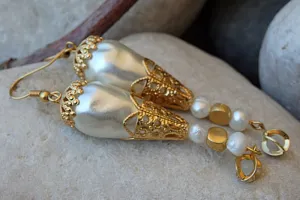 Pearl earrings