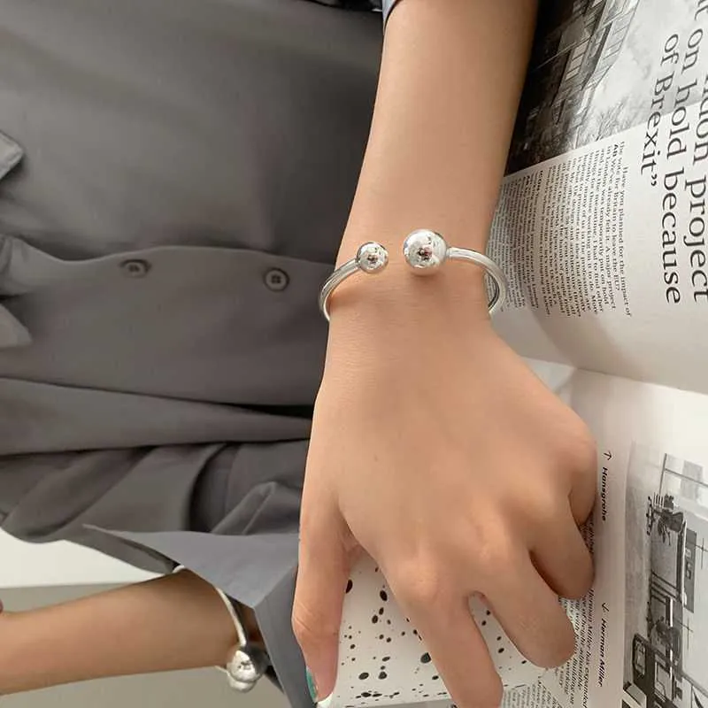 Personality Round Ball Bracelet Female Retro Thai Silver Size