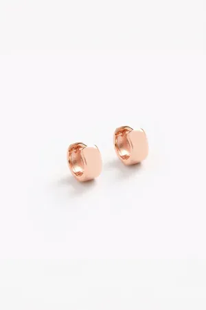 Petite Signature Huggies - Rose Gold