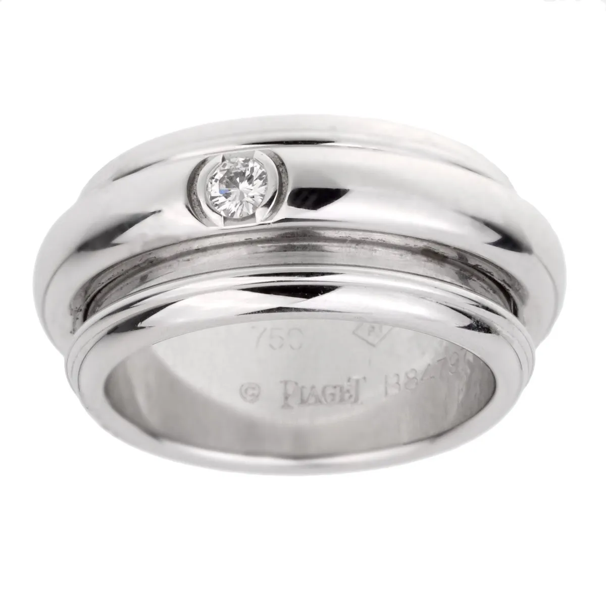 Piaget Possession White Gold Diamond Band Ring Sz 9