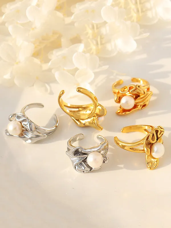 Pleated Irregularity Rings Accessories