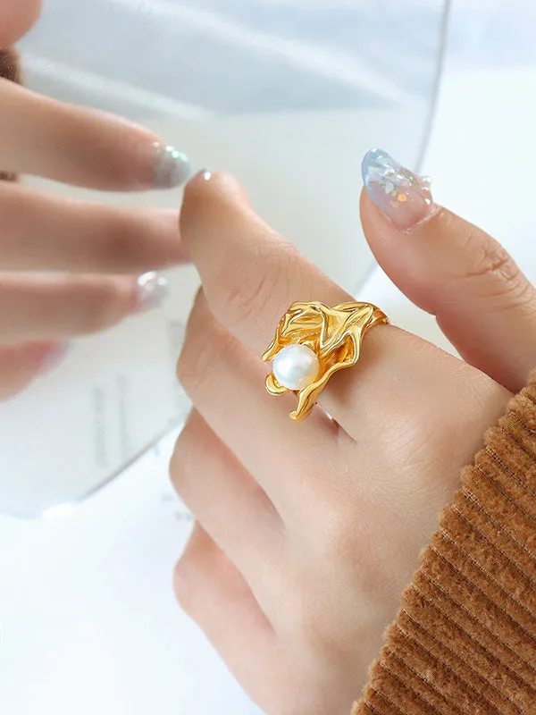 Pleated Irregularity Rings Accessories