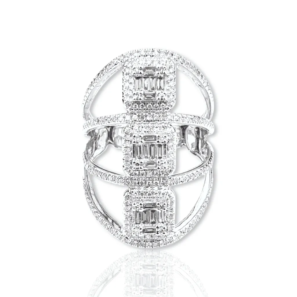 PREORDER | Square Statement Diamond Ring 14kt