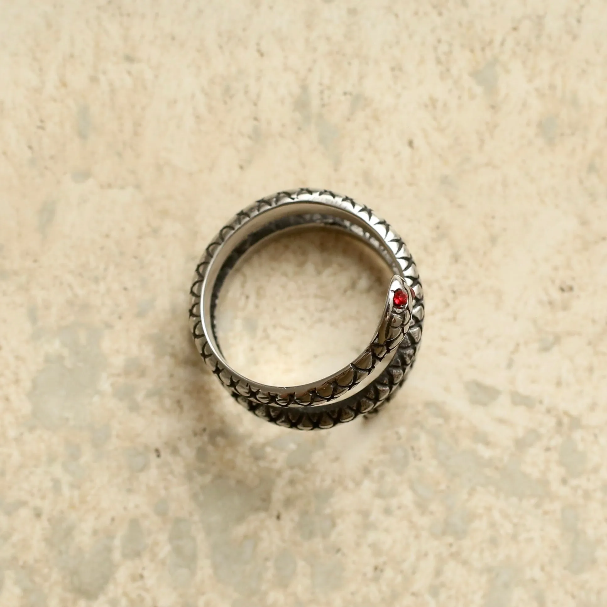 Red Eye Snake Ring