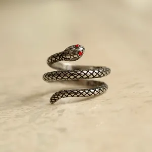 Red Eye Snake Ring