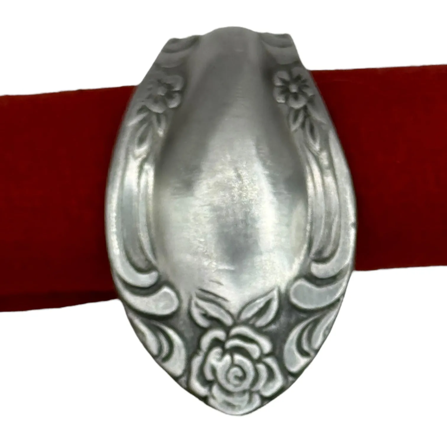 Rose Spoon Ring Made of a
Stainless Steel, Reed & Barton Silverware Size 7