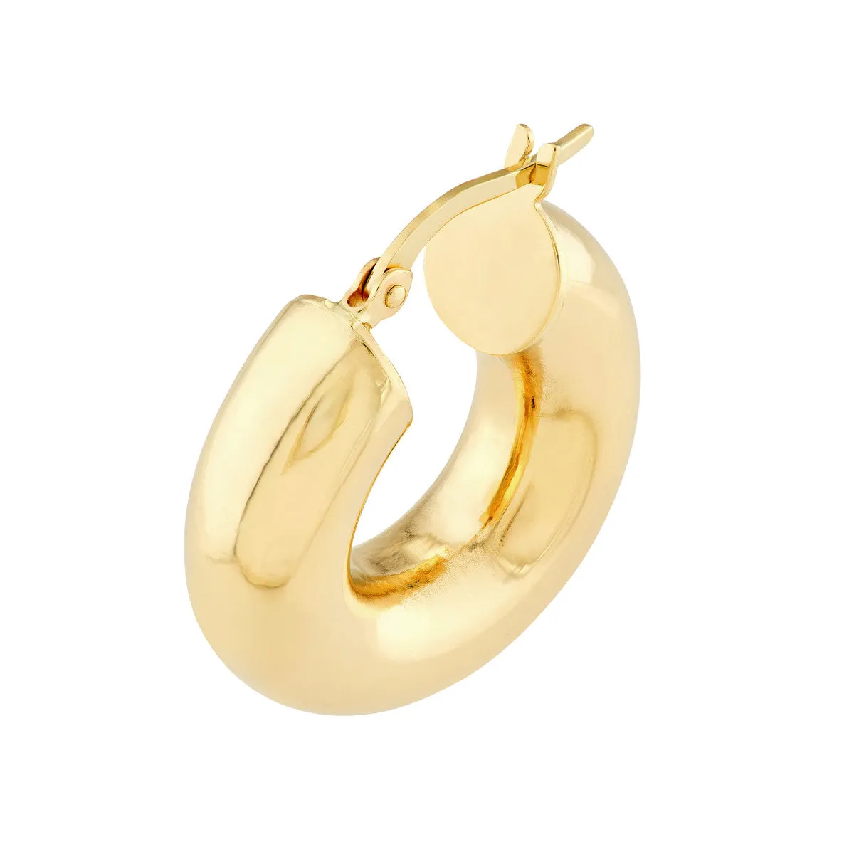 Roset Gold Label Chubby "Jude" 14k Yellow Gold Hoops