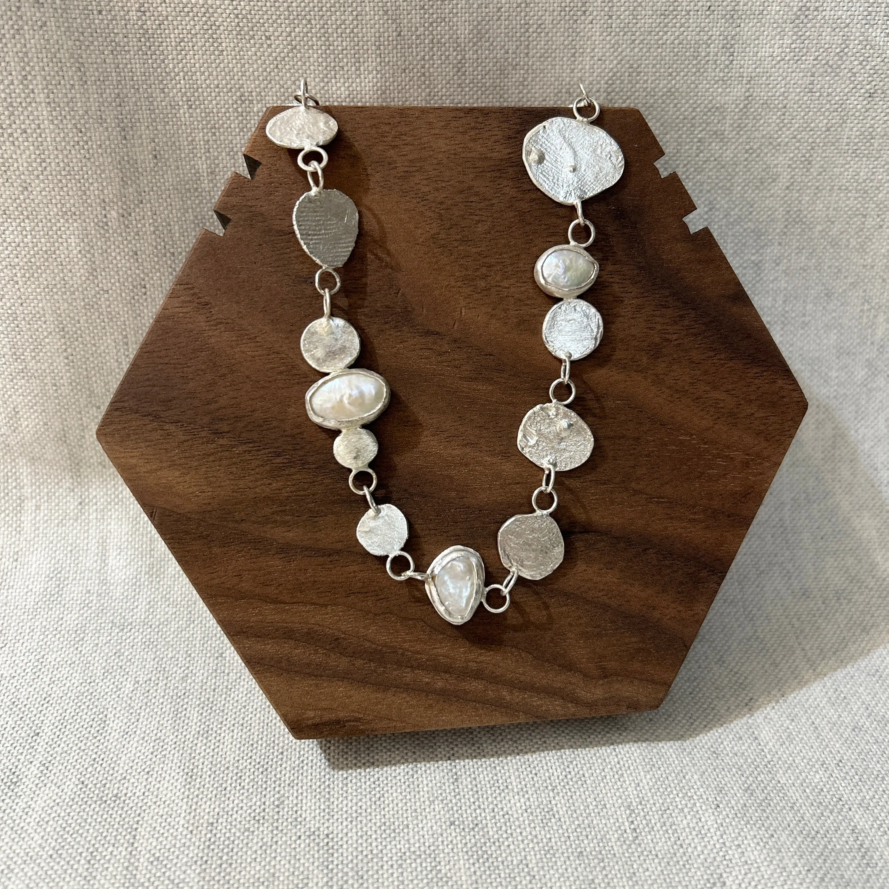 Silver & Pearl Necklace