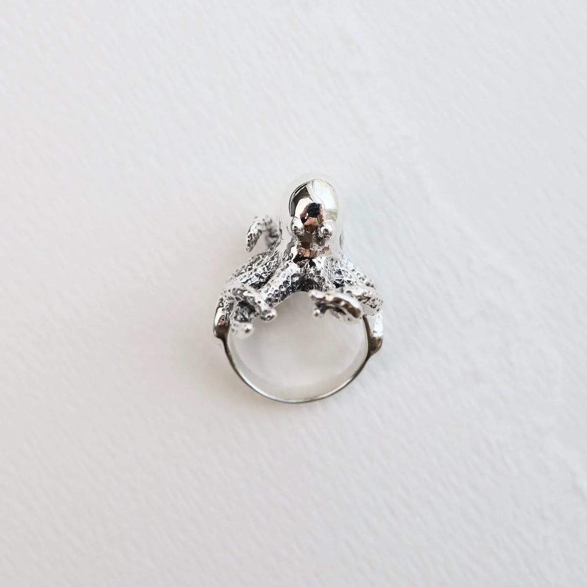 Silver Octopus Ring