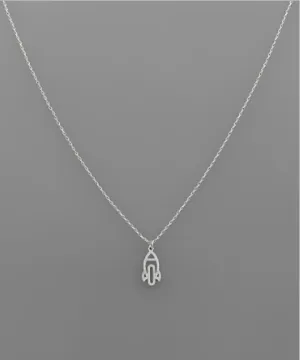 Silver Rocket Necklace