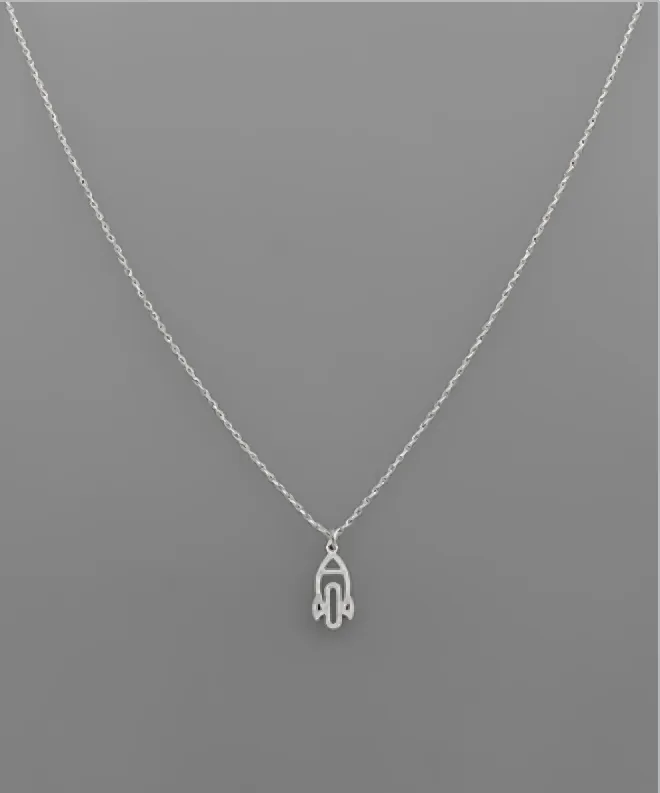 Silver Rocket Necklace