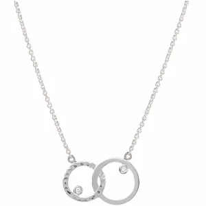 Silver Unity Hoop Necklace