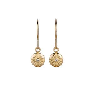 Small Lucia Gold Dangle Earrings