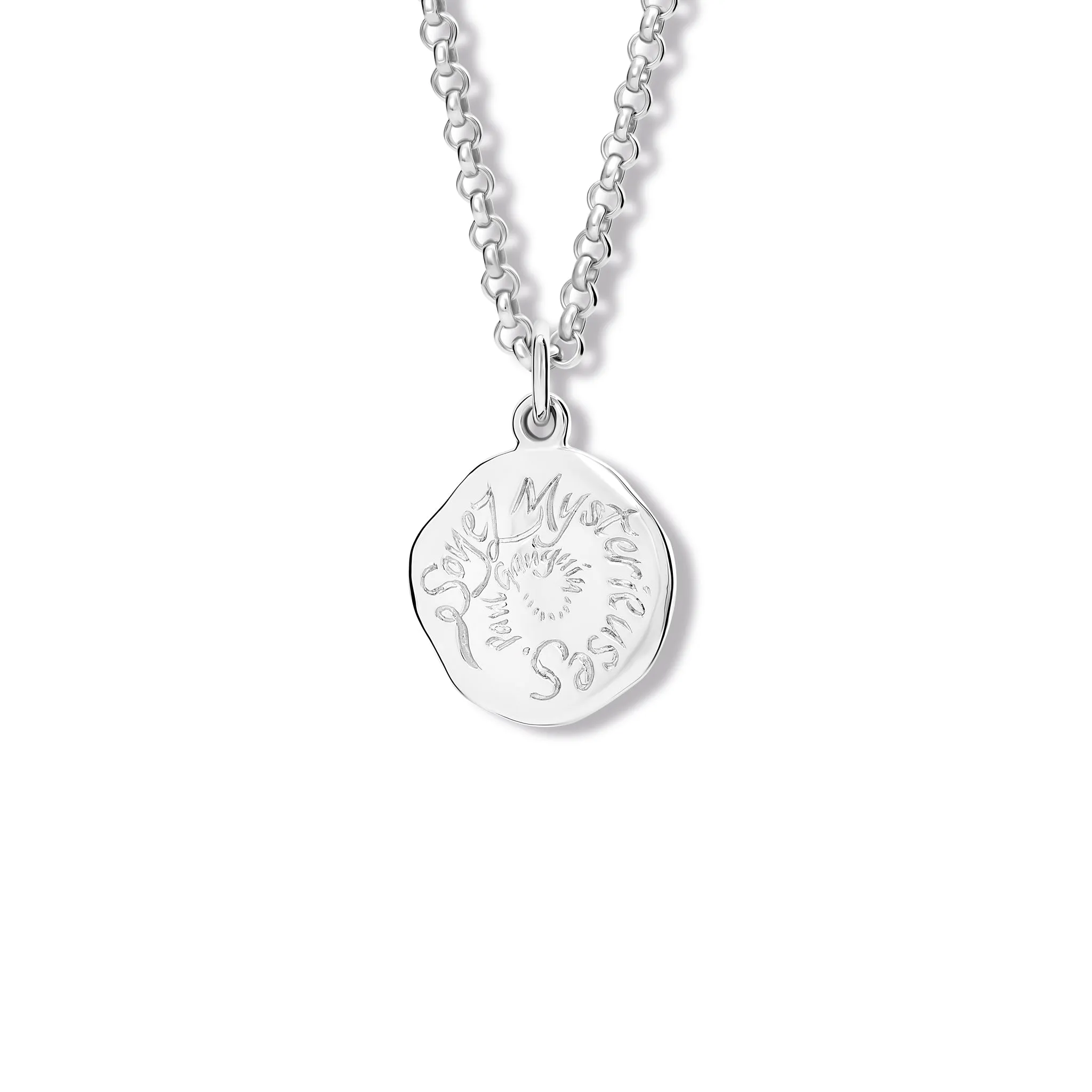 Soyez Mystérieuses Quote Pendant Silver