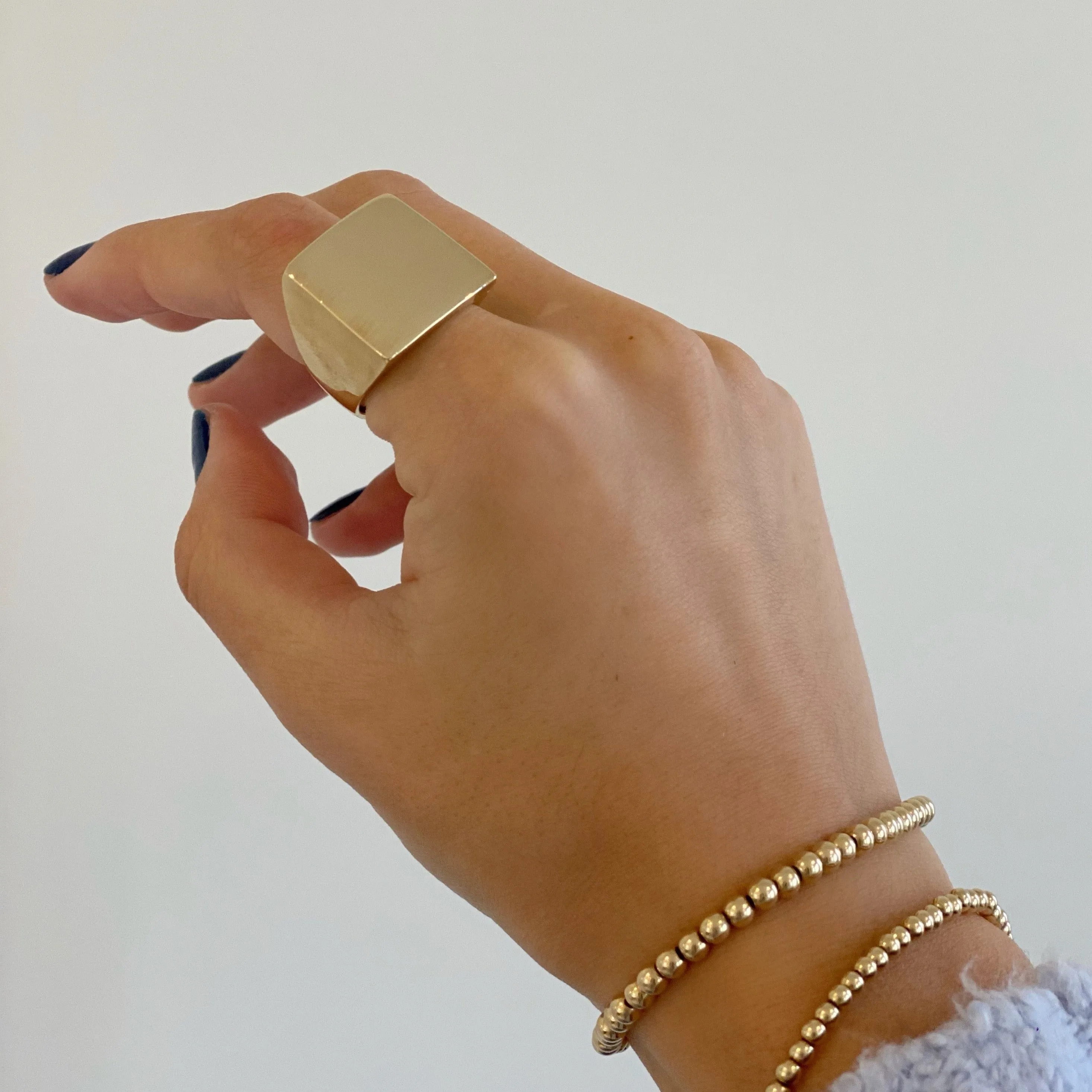 STELLA SQUARE STATEMENT RING