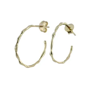 Sterling Silver Hula Hoop Earrings