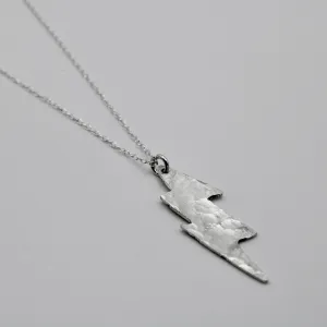 Sterling Silver or Brass Lightening Bolt Necklace