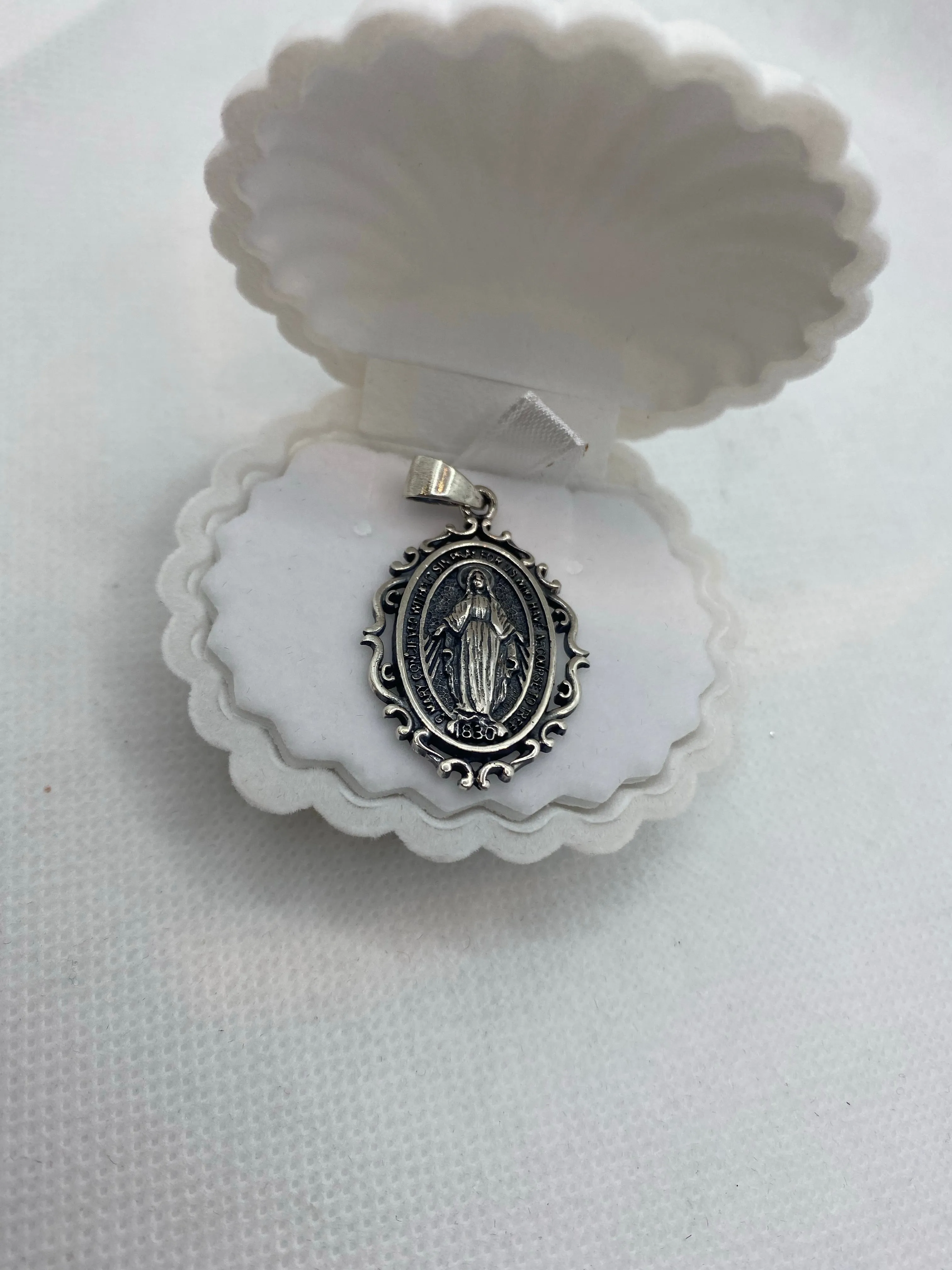 Sterling silver religious pendants