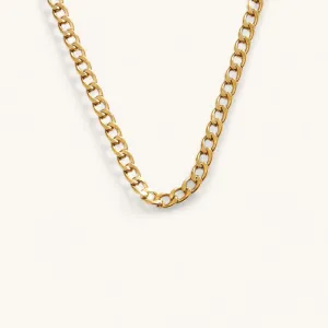 The box link chain necklace