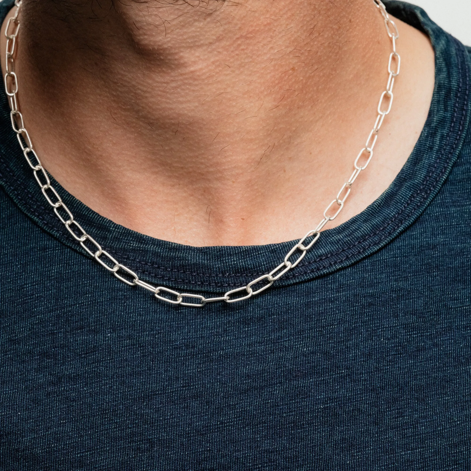 The Flat Head Silver Chain