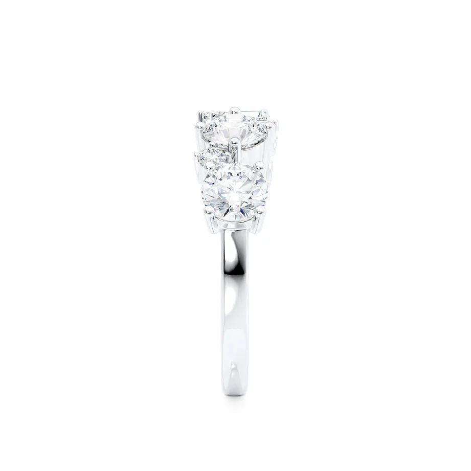 VENUS - Ready to Ship Lab Diamond Cluster Statement Eternity 18k White Gold