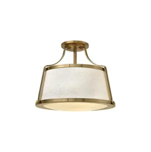 Vintage Off-White Fabric Ceiling Light